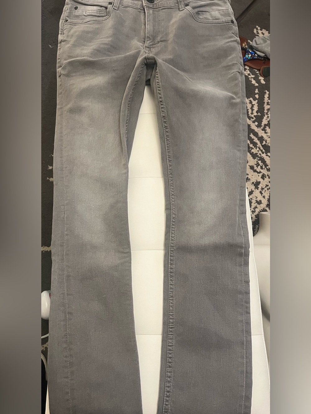 Slim Straight Gray Men's Jeans